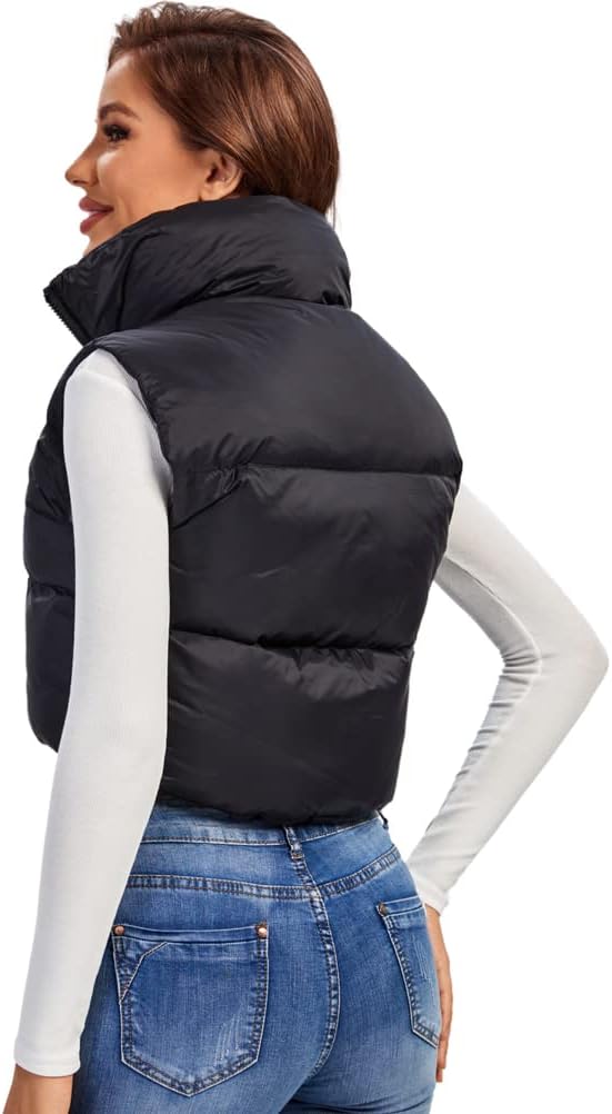 Cropped Puffer Weste