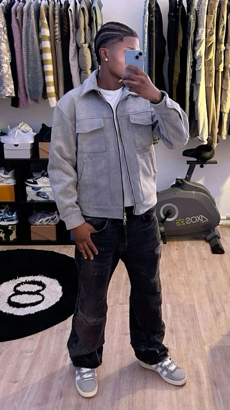 Washed Leather Jacket