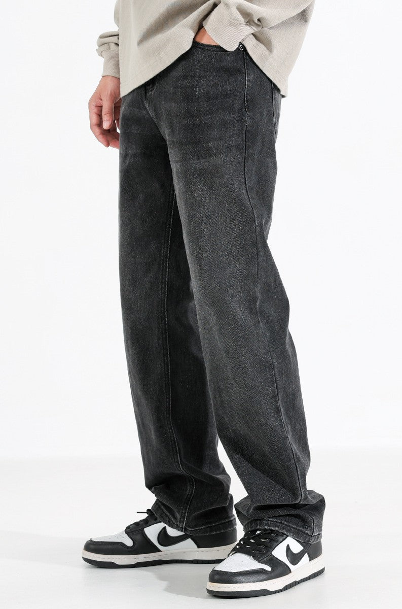 Straight Jeans Schwarz