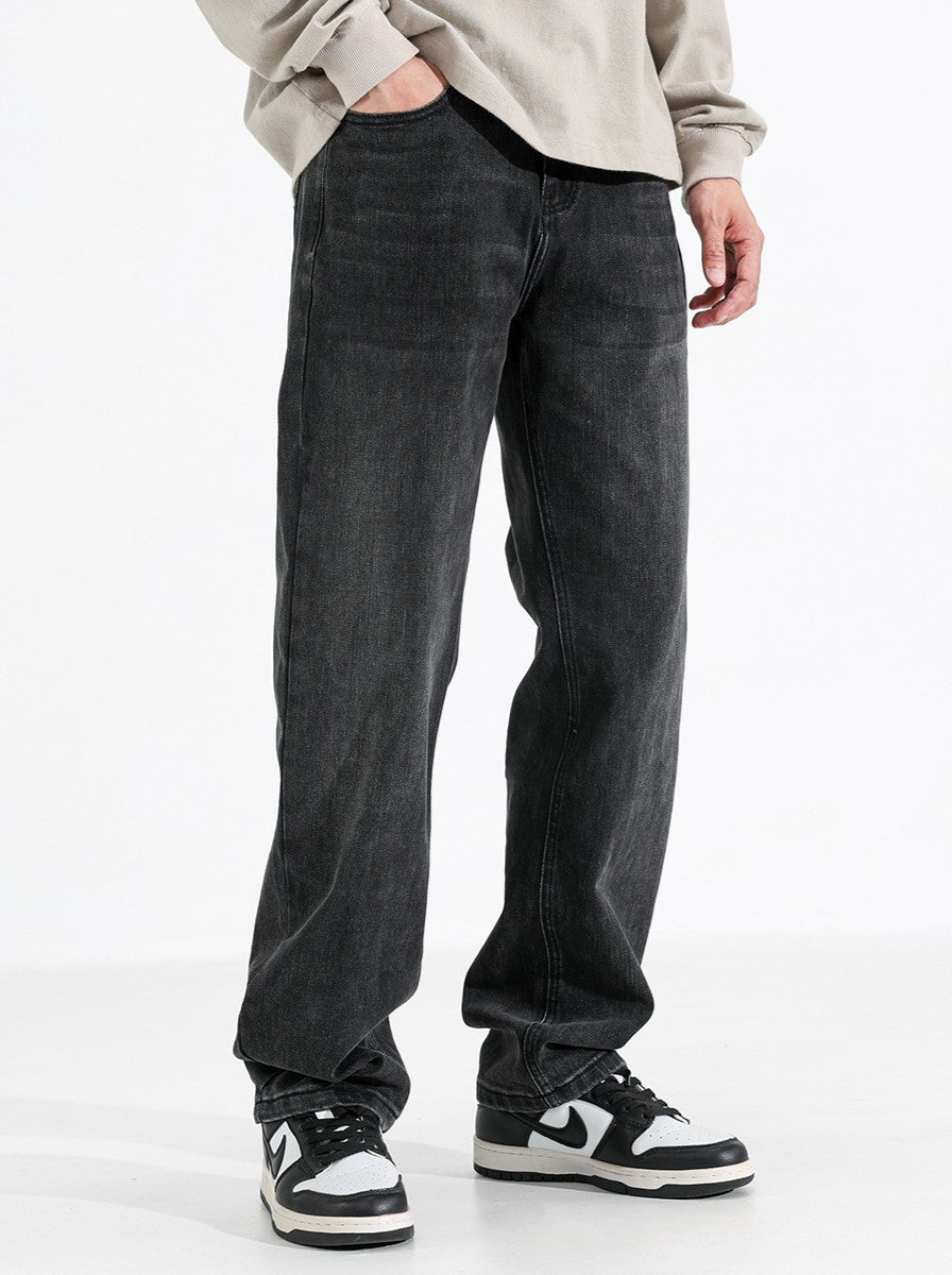 Straight Jeans Schwarz