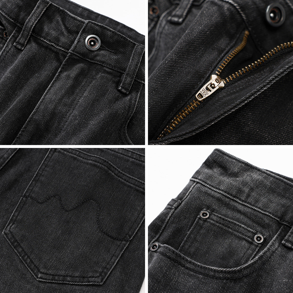Straight Jeans Schwarz