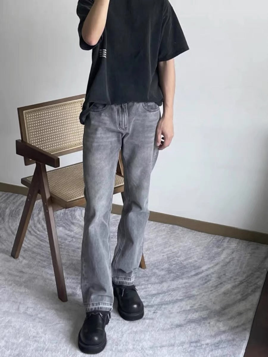 Flared Jeans Grau