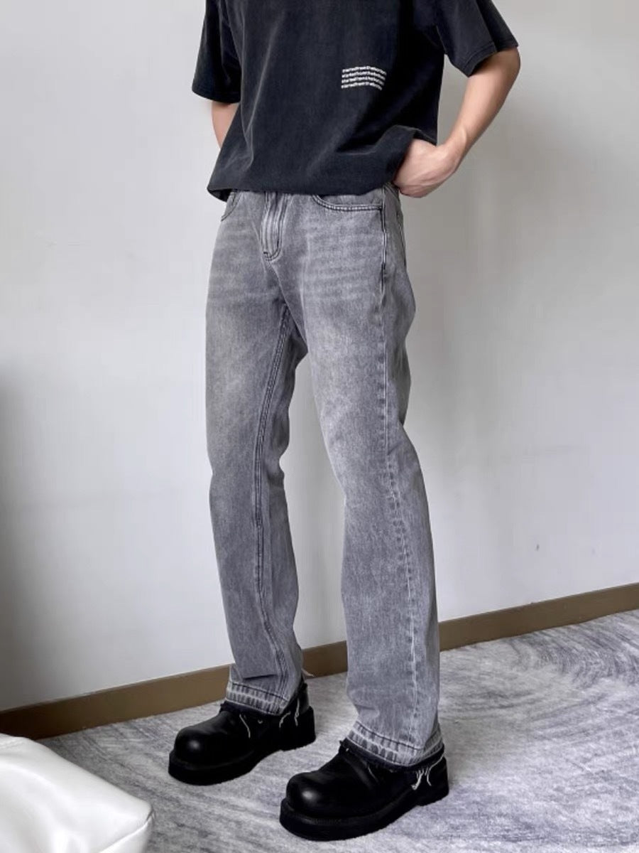 Flared Jeans Grau