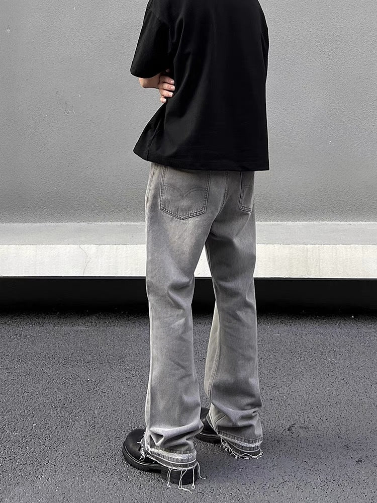 Flared Jeans Grau