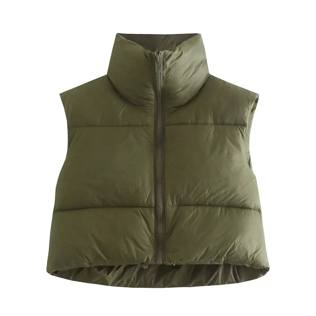 Cropped Puffer Weste