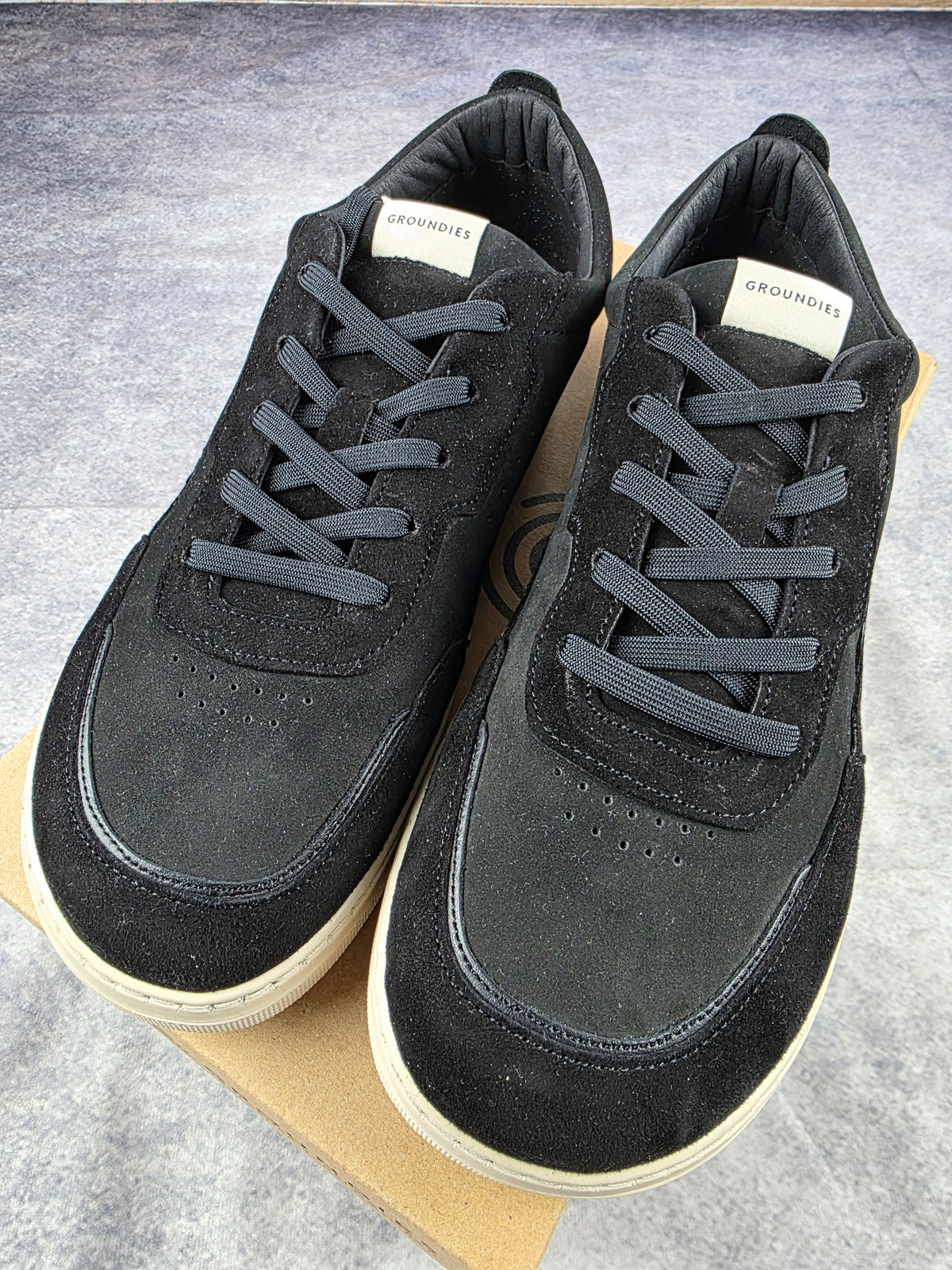 GROUNDIES Zurich – Herren Barfuß-Sneaker aus Echtleder (Schwarz)