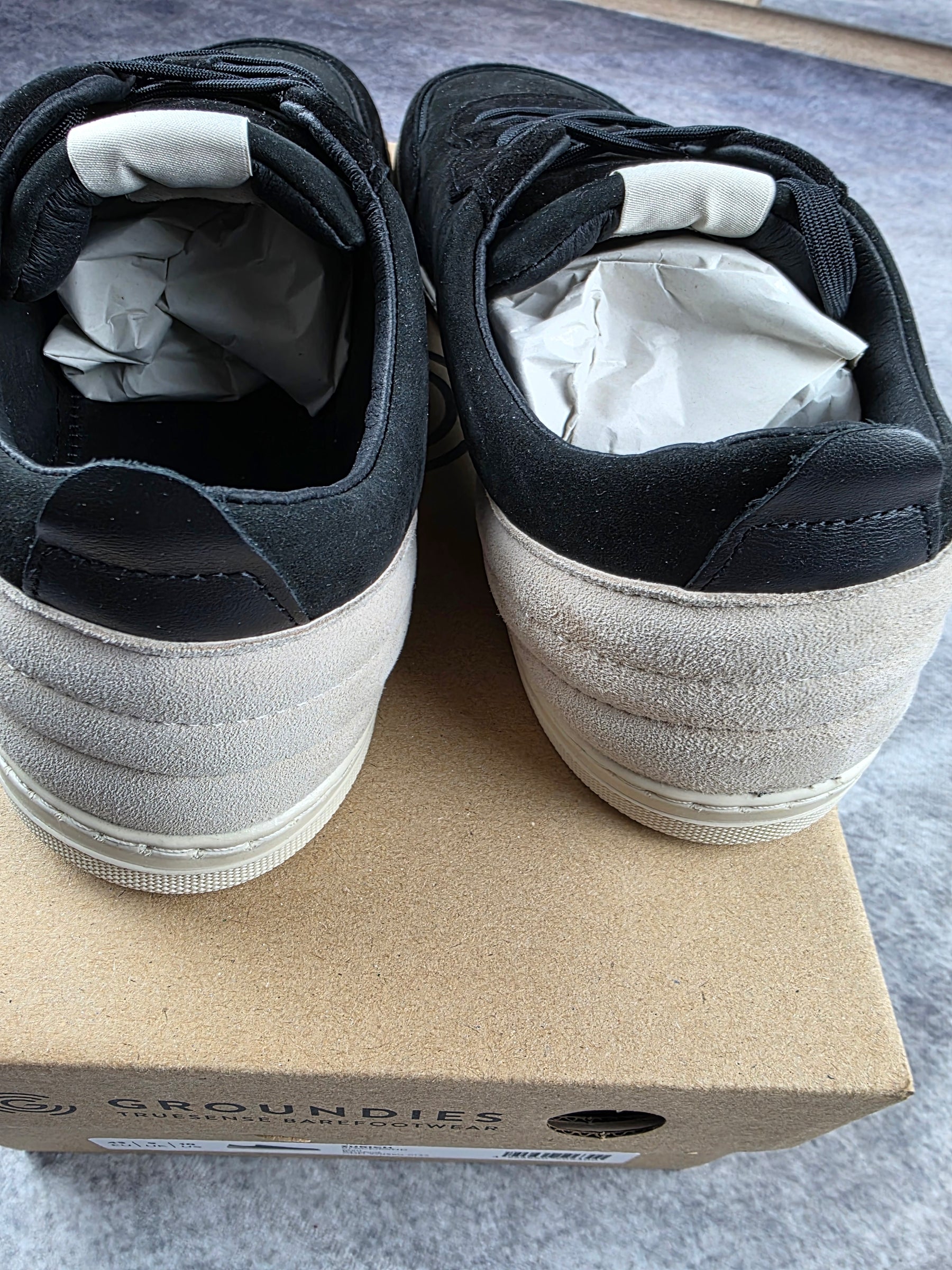 GROUNDIES Zurich – Herren Barfuß-Sneaker aus Echtleder (Schwarz)