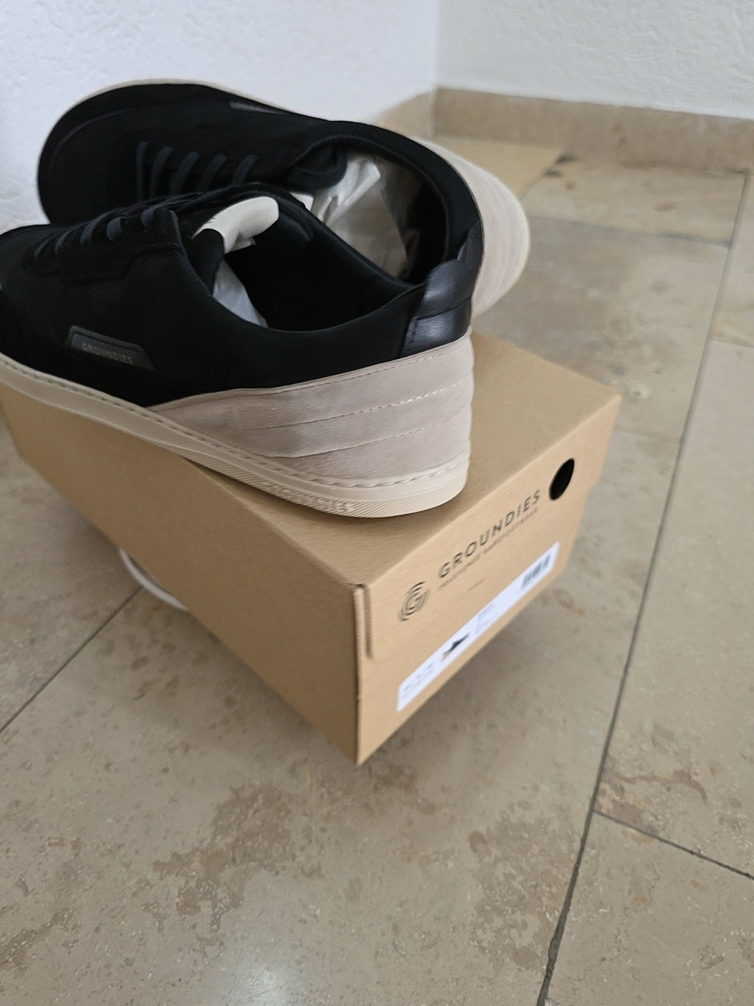 GROUNDIES Zurich – Herren Barfuß-Sneaker aus Echtleder (Schwarz)