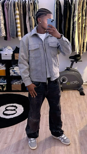 Washed Leather Jacket