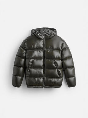 Shiny Puffer Jacke