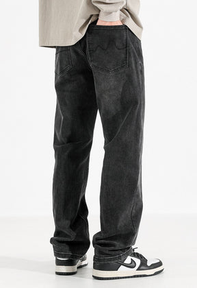 Straight Jeans Schwarz