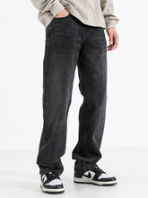 Straight Jeans Schwarz