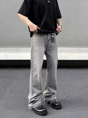 Flared Jeans Grau