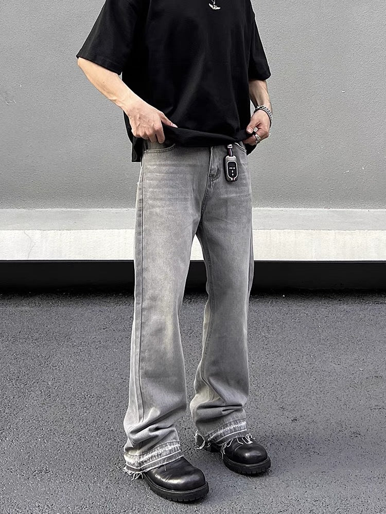 Flared Jeans Grau