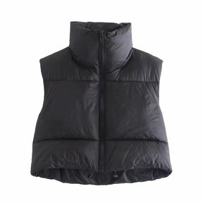 Cropped Puffer Weste