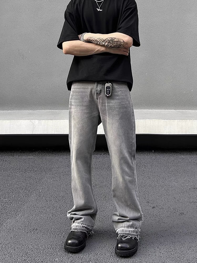Flared Jeans Grau