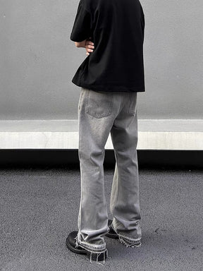 Flared Jeans Grau